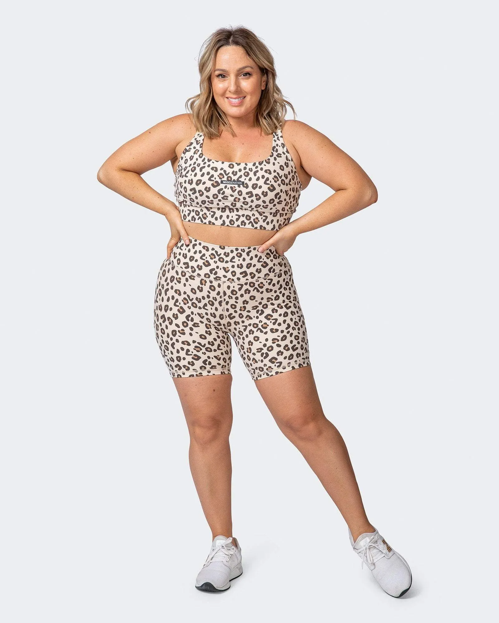 Signature Scrunch Bike Shorts - Cheetah Print