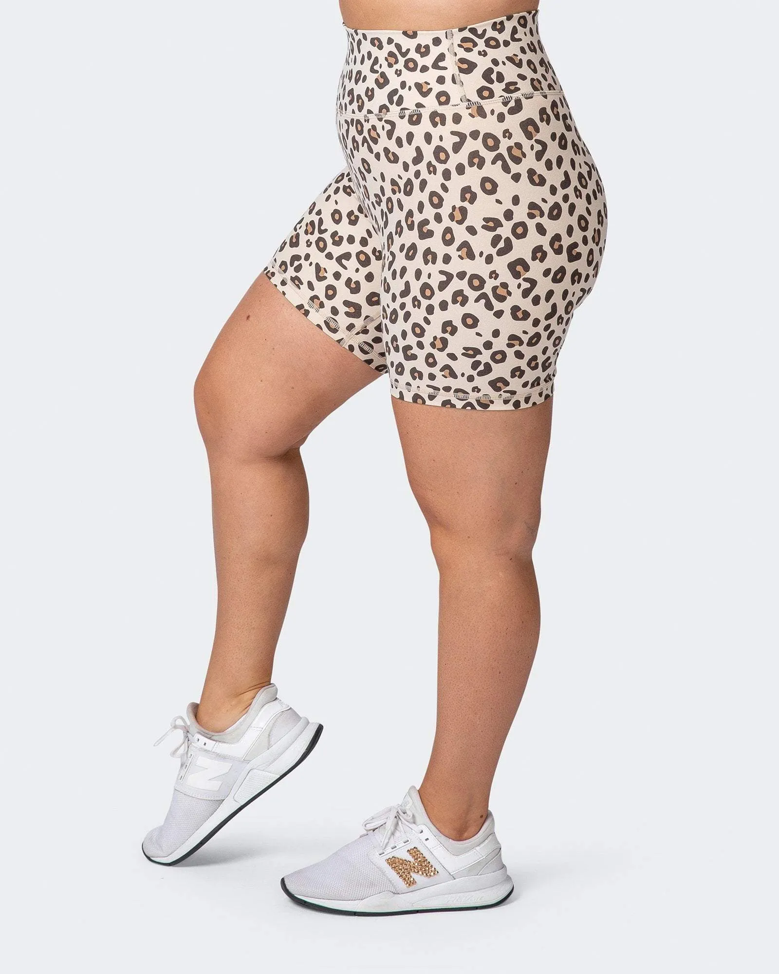 Signature Scrunch Bike Shorts - Cheetah Print