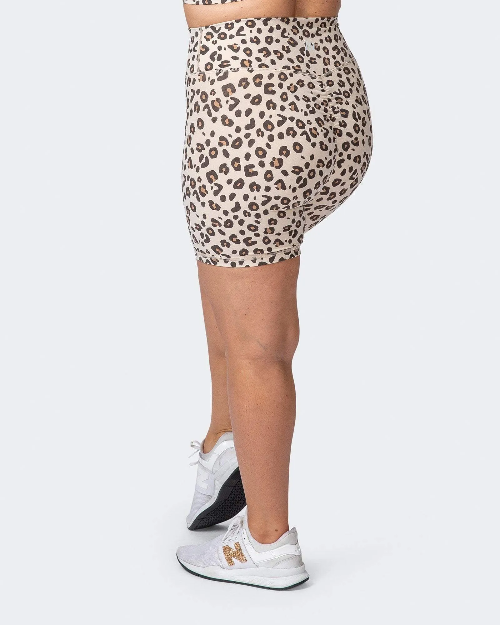 Signature Scrunch Bike Shorts - Cheetah Print