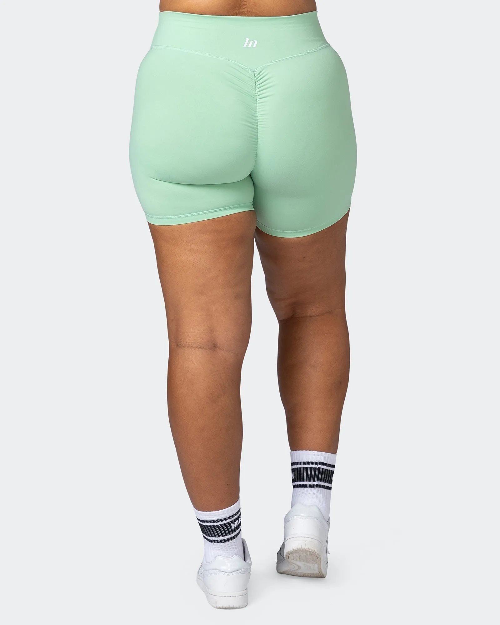 Signature Scrunch Bike Shorts - Pastel Green