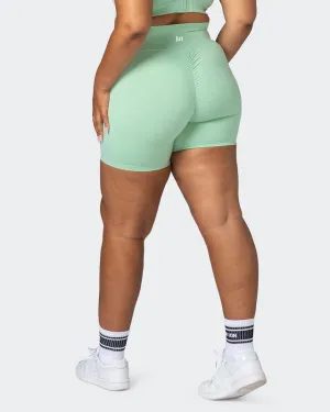 Signature Scrunch Bike Shorts - Pastel Green