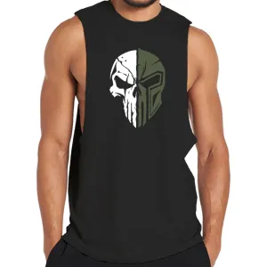 Skull Spartan Graphic Tank Top