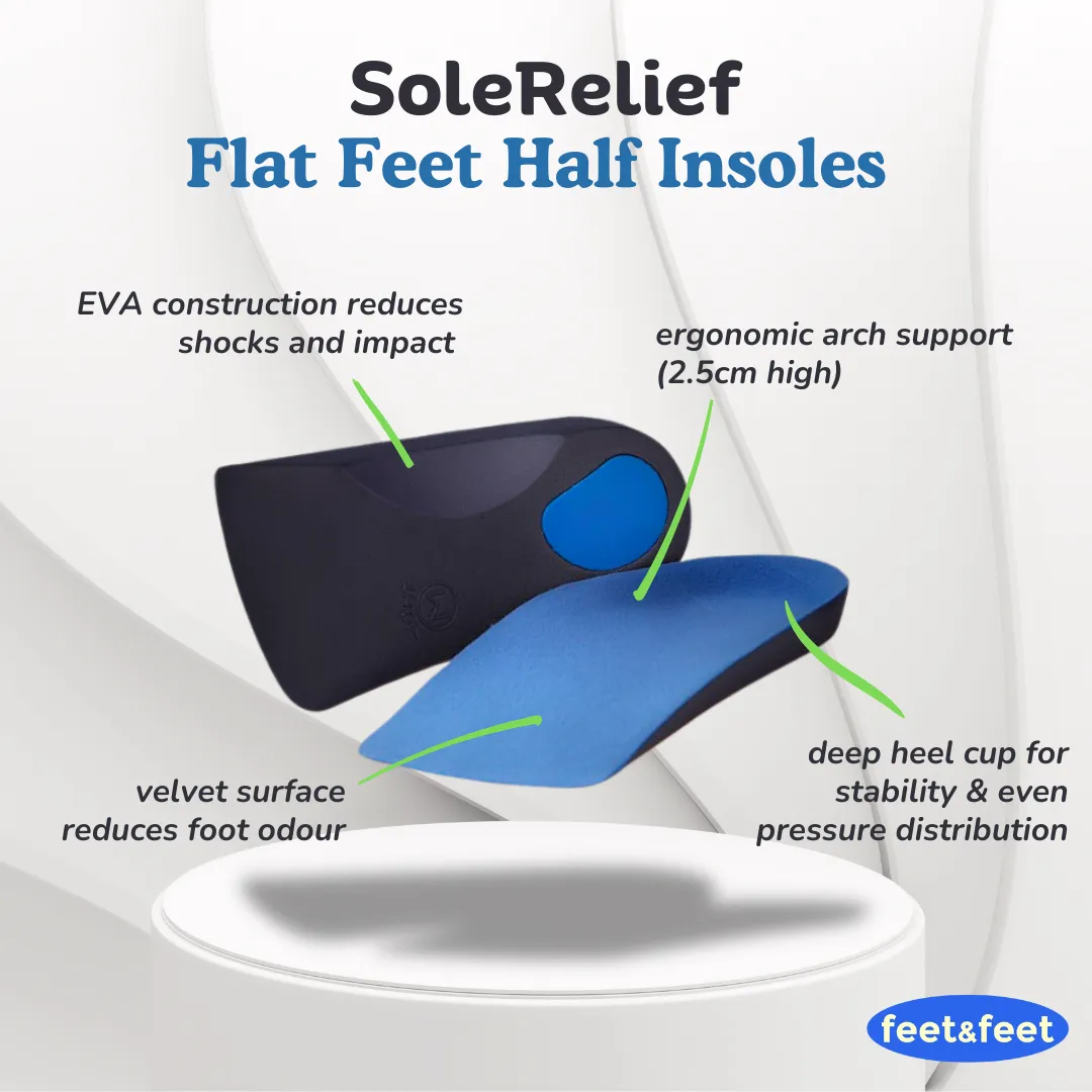 SoleRelief Flat Feet Half Insoles