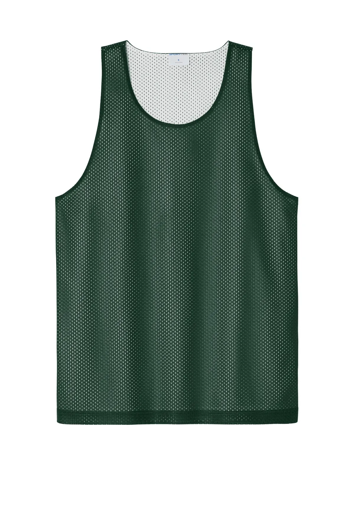 Sport-Tek PosiCharge Reversible Mesh Tank ST5000 Forest Green/ White