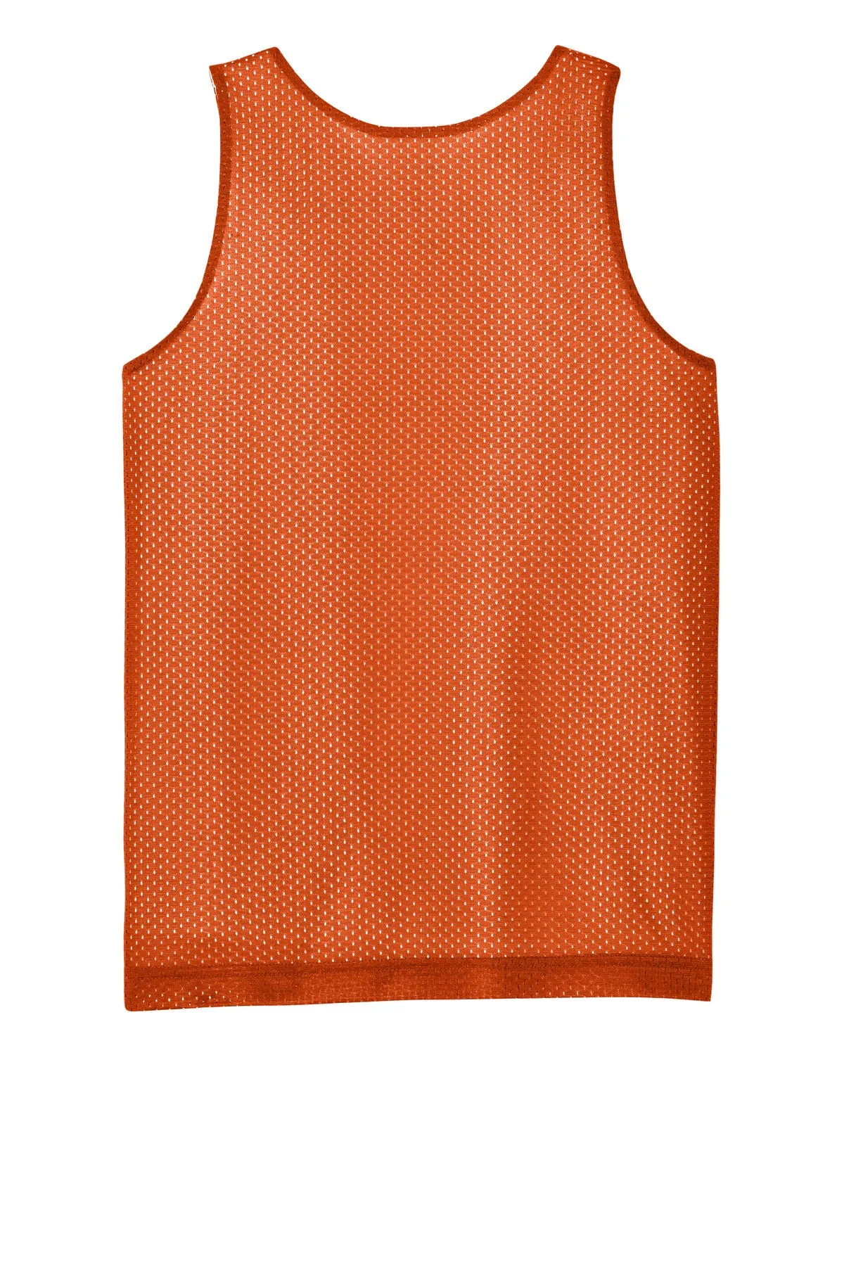 Sport-Tek Youth PosiCharge Reversible Mesh Tank YST5000 Deep Orange/ White