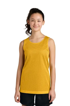 Sport-Tek Youth PosiCharge Reversible Mesh Tank YST5000 Gold/ Black
