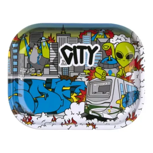 Squadafum - Small Metal Rolling Tray