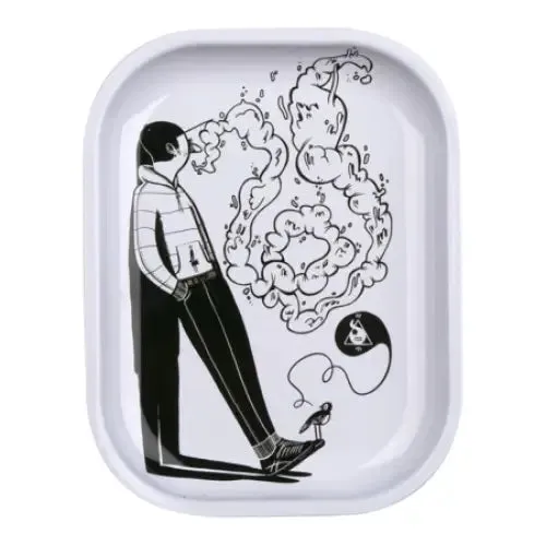 Squadafum - Small Metal Rolling Tray