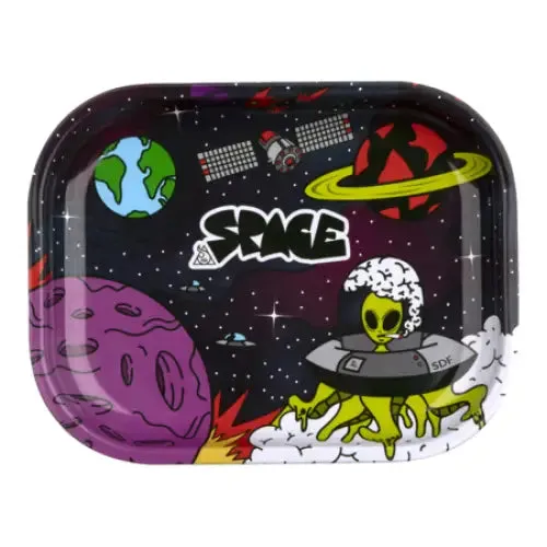 Squadafum - Small Metal Rolling Tray