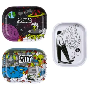 Squadafum - Small Metal Rolling Tray