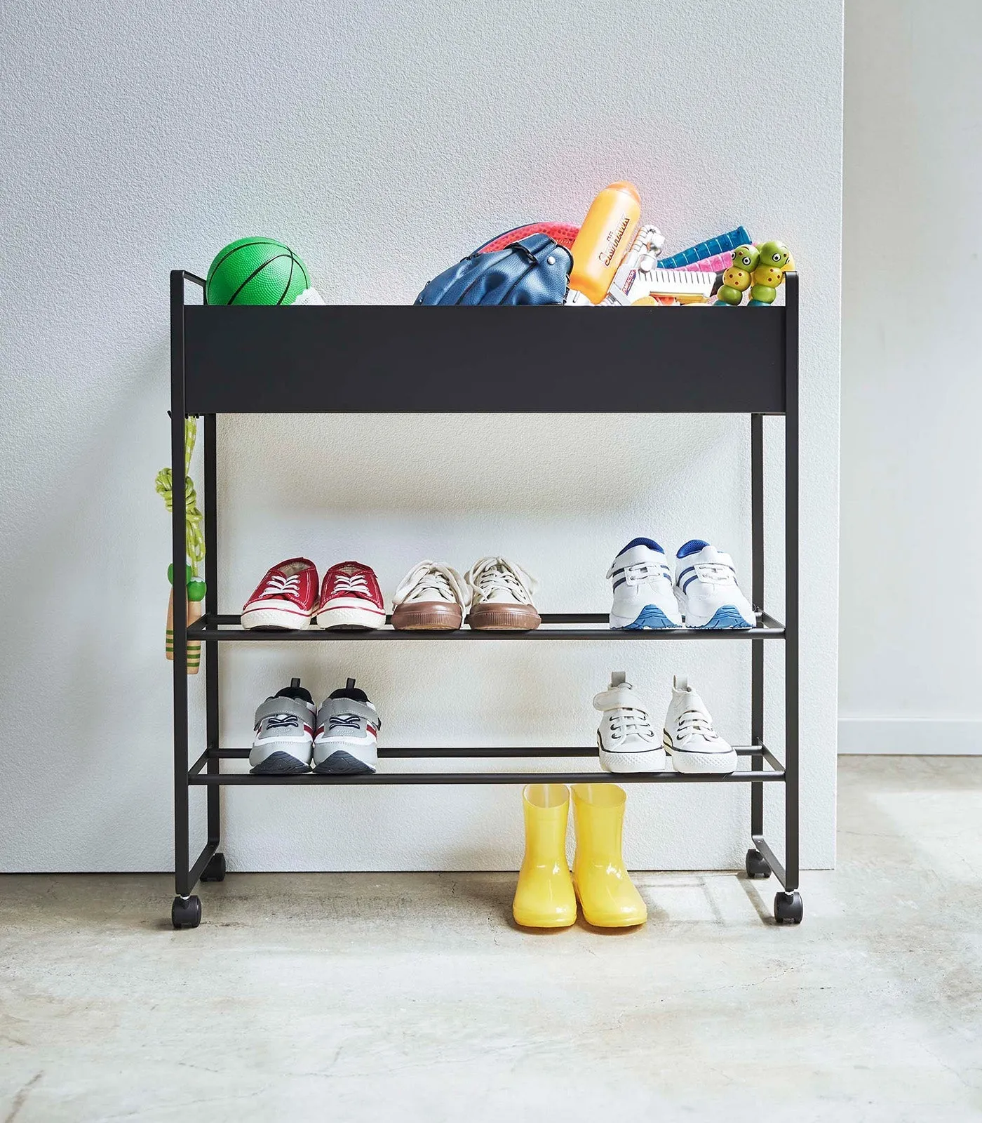 Steel Entryway Storage Cart (29.33" H)