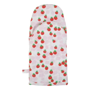 Strawberry Lavender Oven Mitt (single - cotton/linen blend)