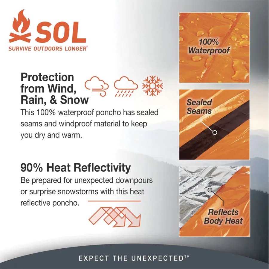 Survive Outdoors Longer SOL Heat Reflective Poncho