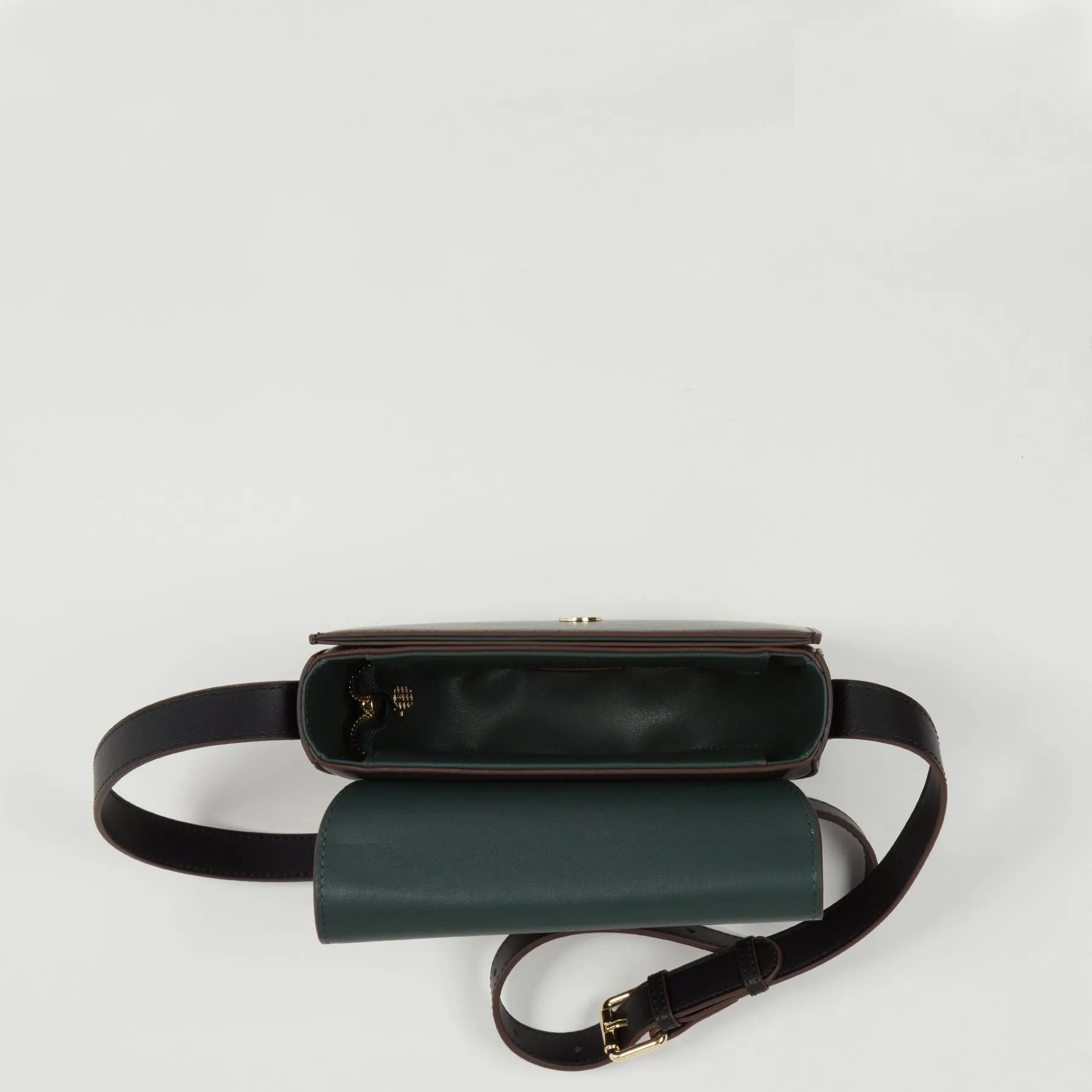 SUSU The Sarah Black Leather Saddle Bag