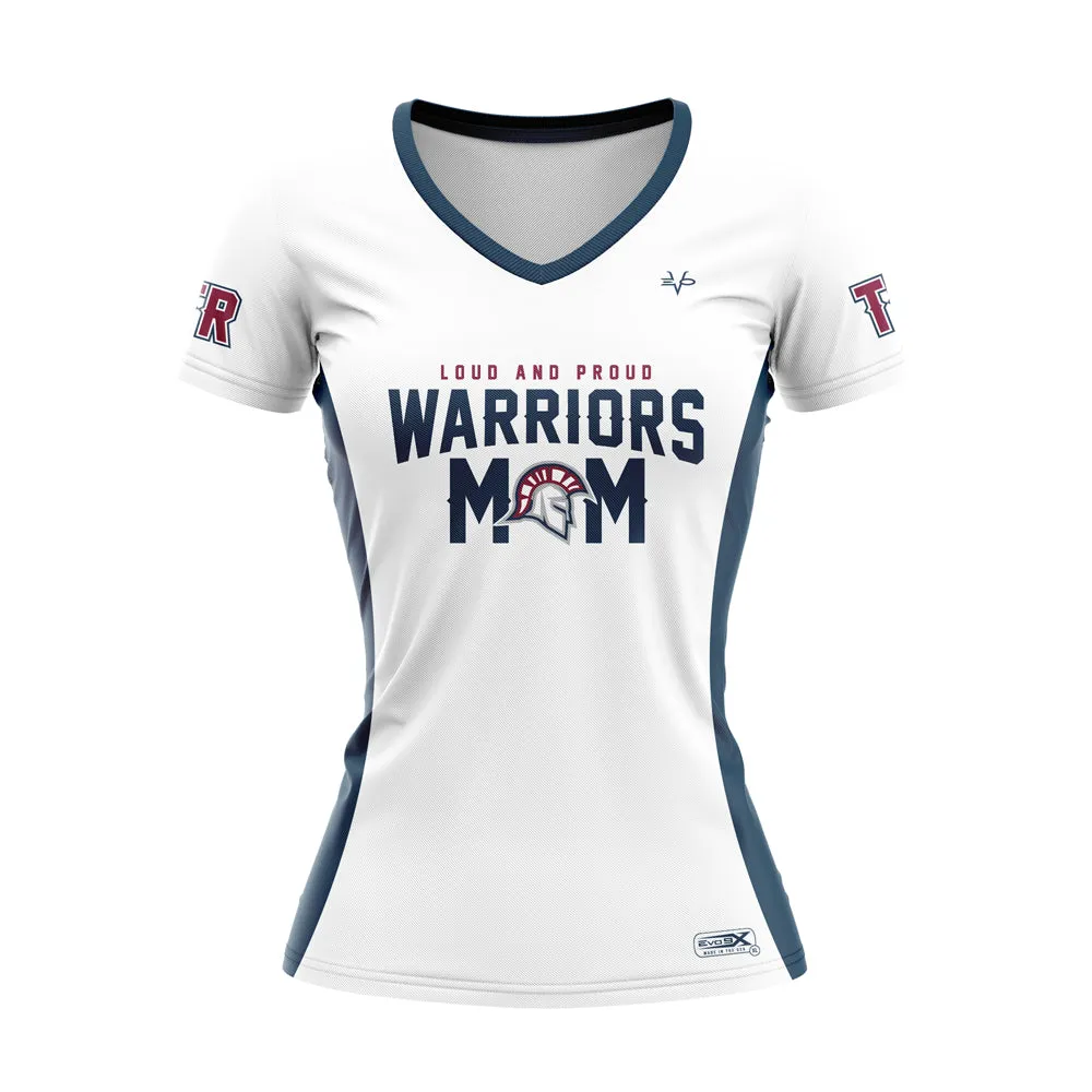 TR WARRIORS Football Cap Sleeve Jersey Womens
