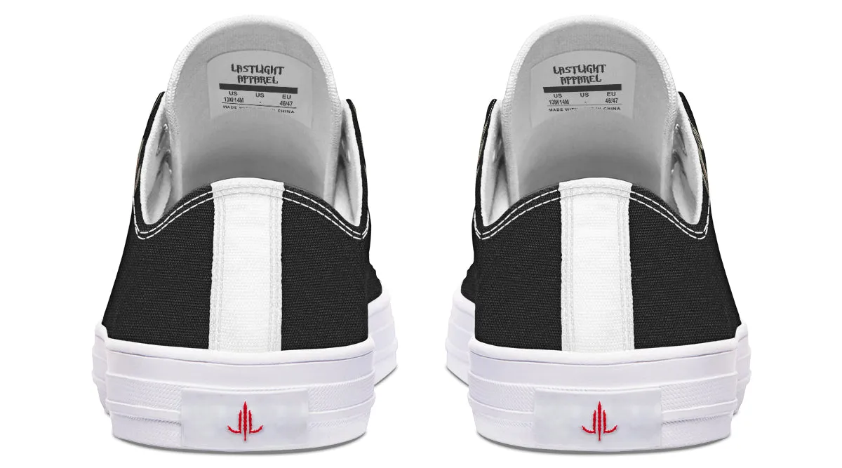 Traditional Spider Girl Head Low Tops