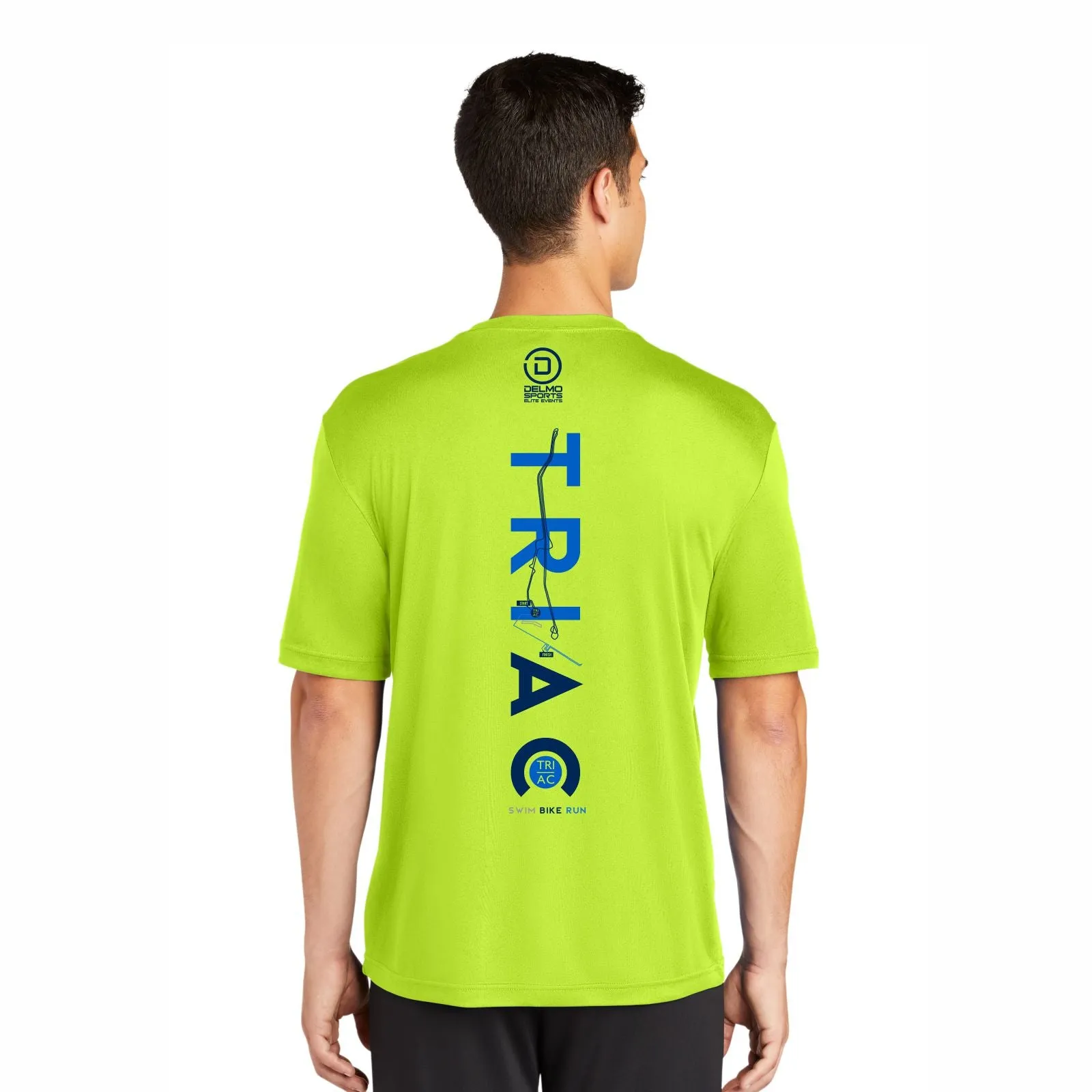 TRI AC Mens Tech Tee - Neon Yellow - Course