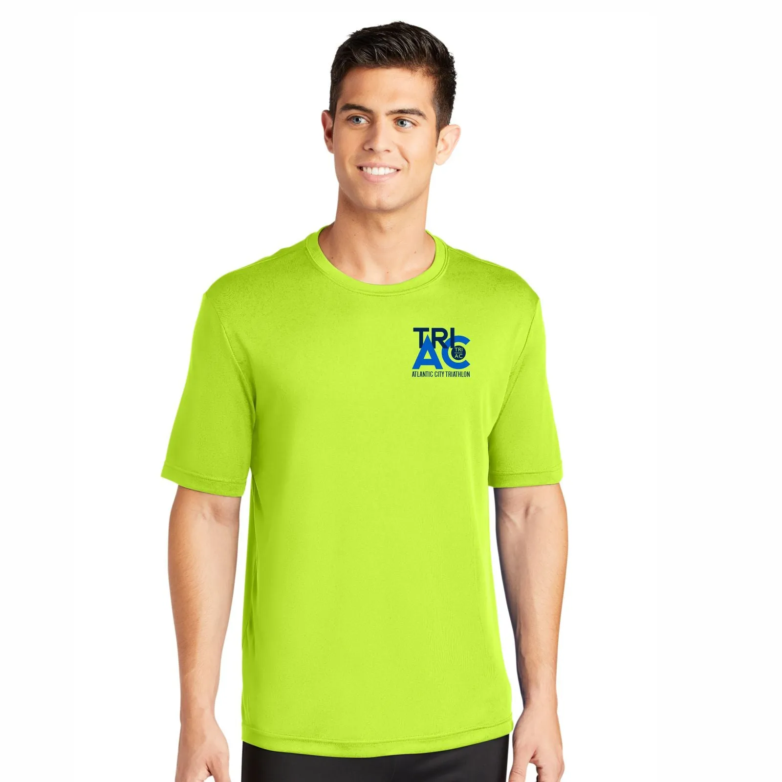 TRI AC Mens Tech Tee - Neon Yellow - Course