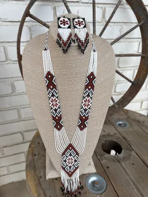 Trojans Necklace   Earrings SET
