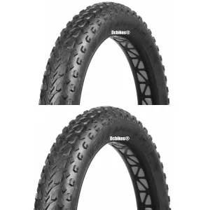 Vee Rubber 26 x 4.0/4.7 Mission | Bulldozer Folding Fat Bike Tyres (2 Tires) 