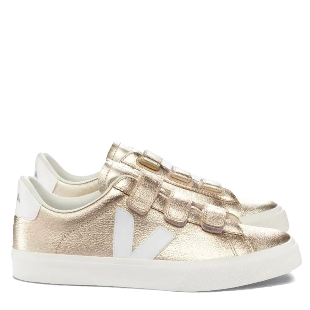 Veja Women's Recife Chromefree Leather Platine White