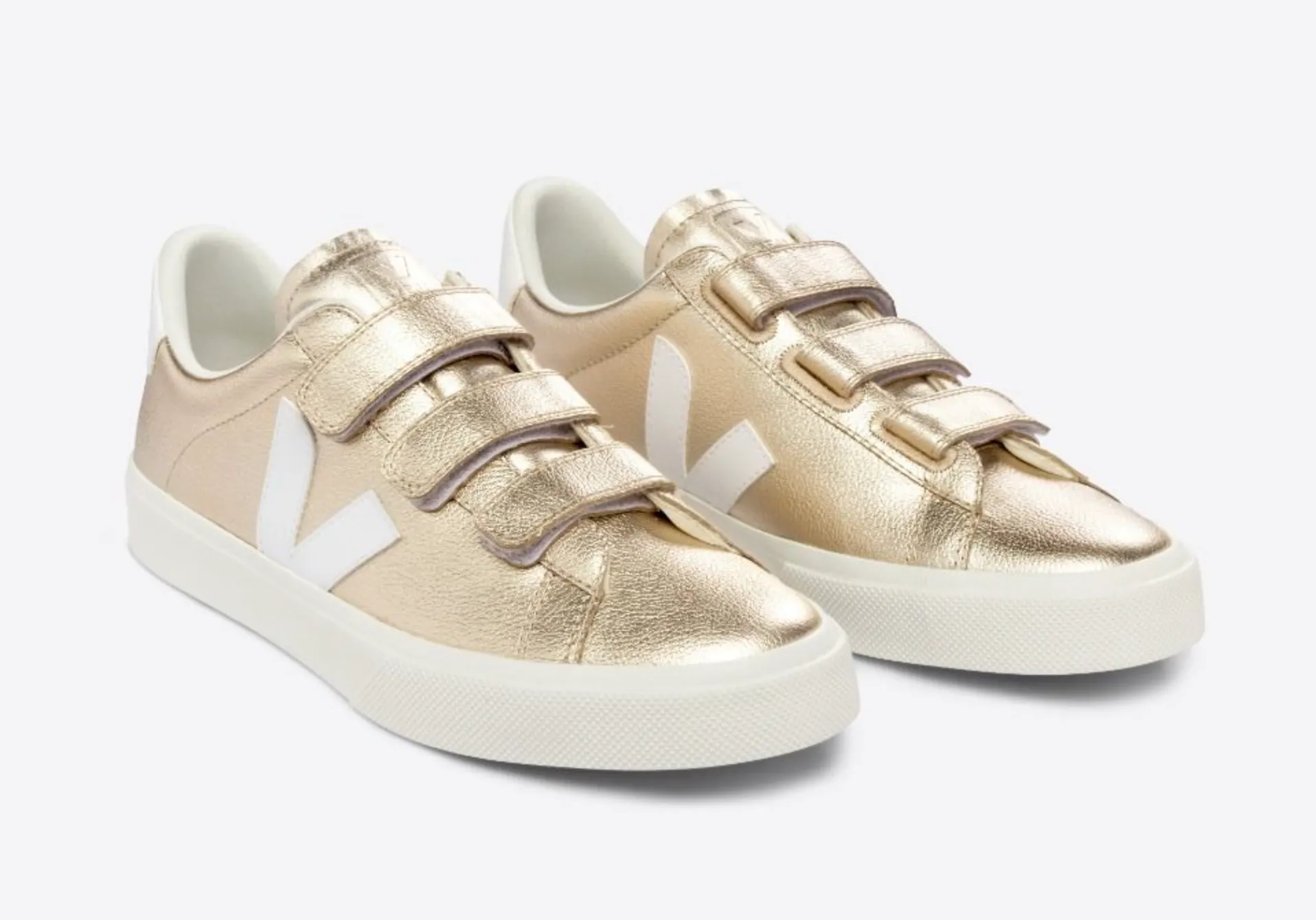 Veja Women's Recife Chromefree Leather Platine White