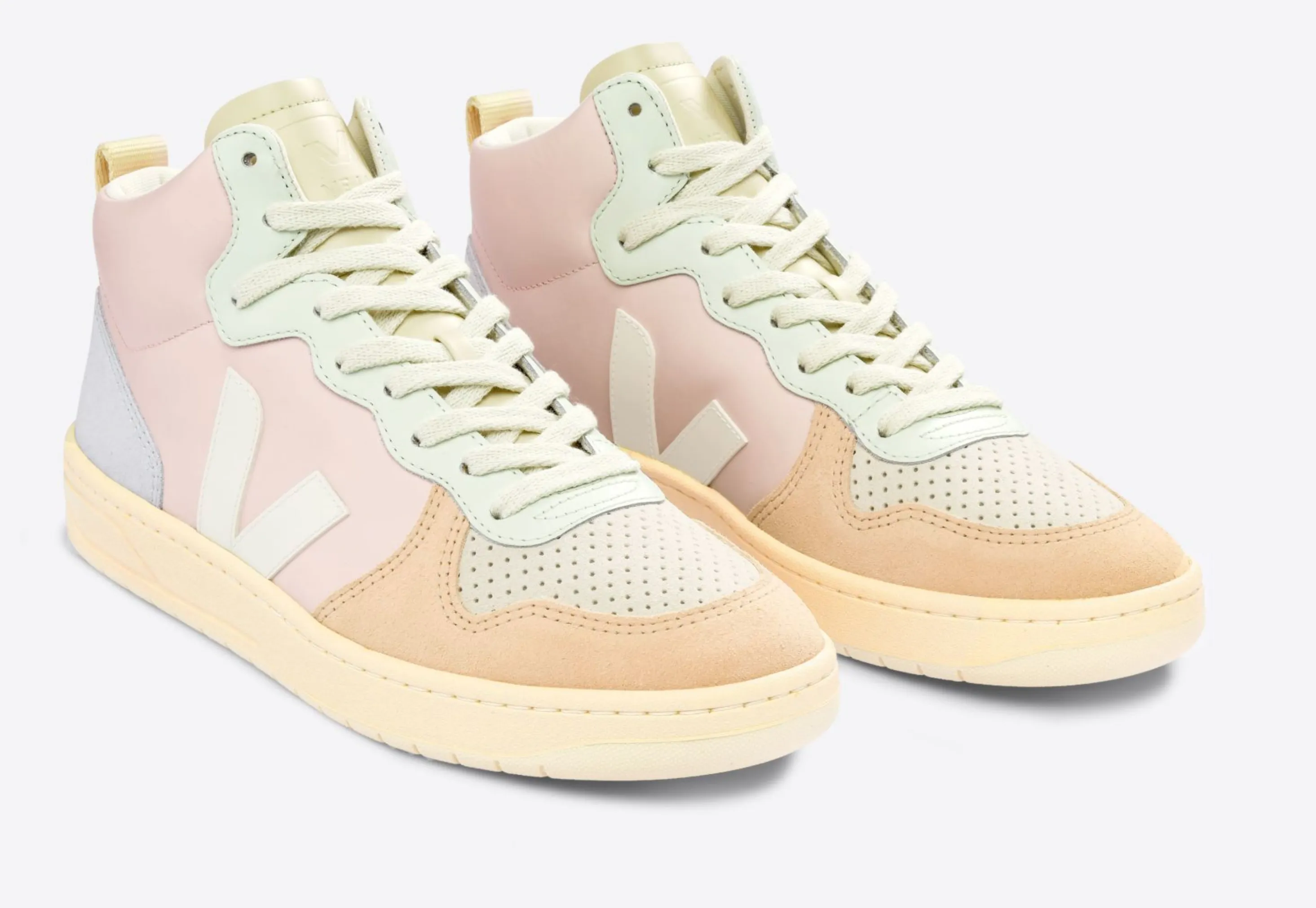 Veja Women's V-15 leather Petale White Multico