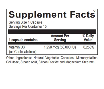 Vitamin D3 50,000 IU (10 15-CT Blisters)