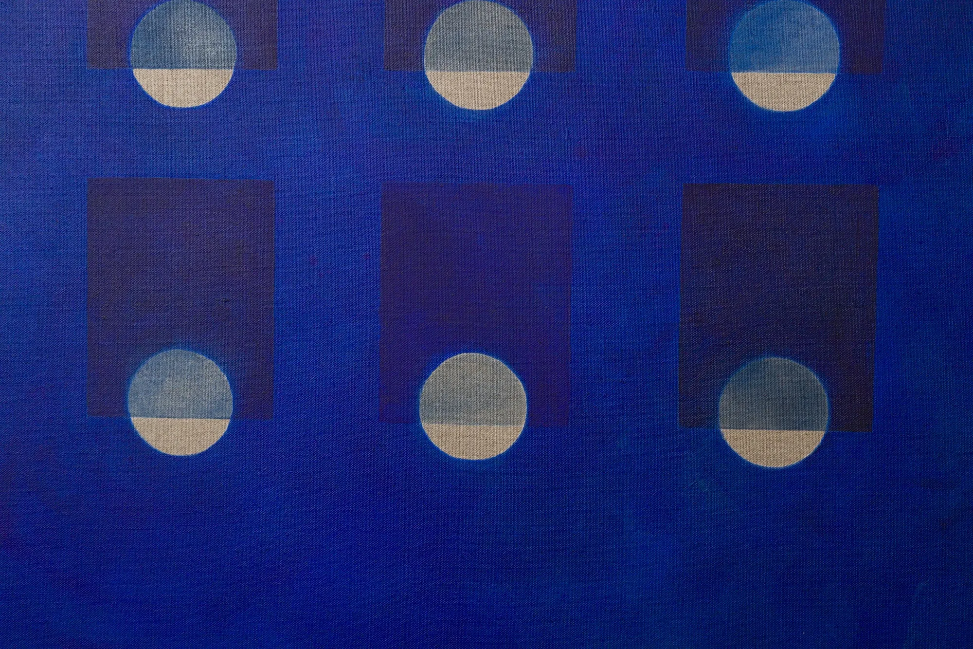 Winter Grid in French Ultramarine