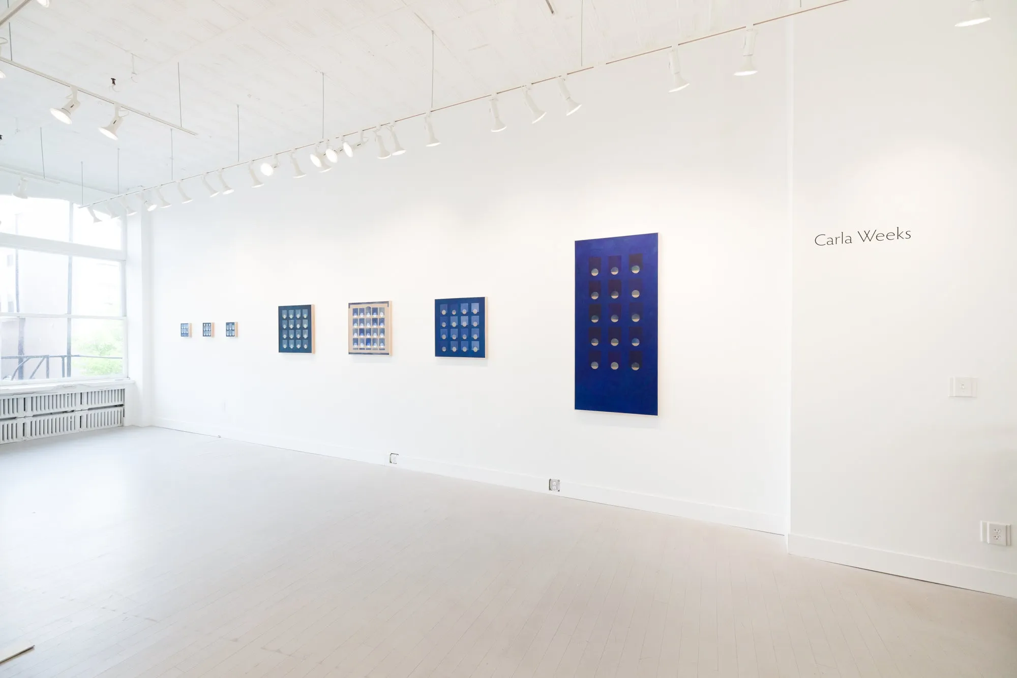 Winter Grid in French Ultramarine