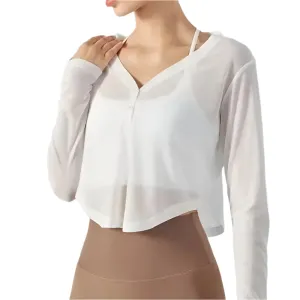 Women's Soft Breathable Yoga Crop Shirt