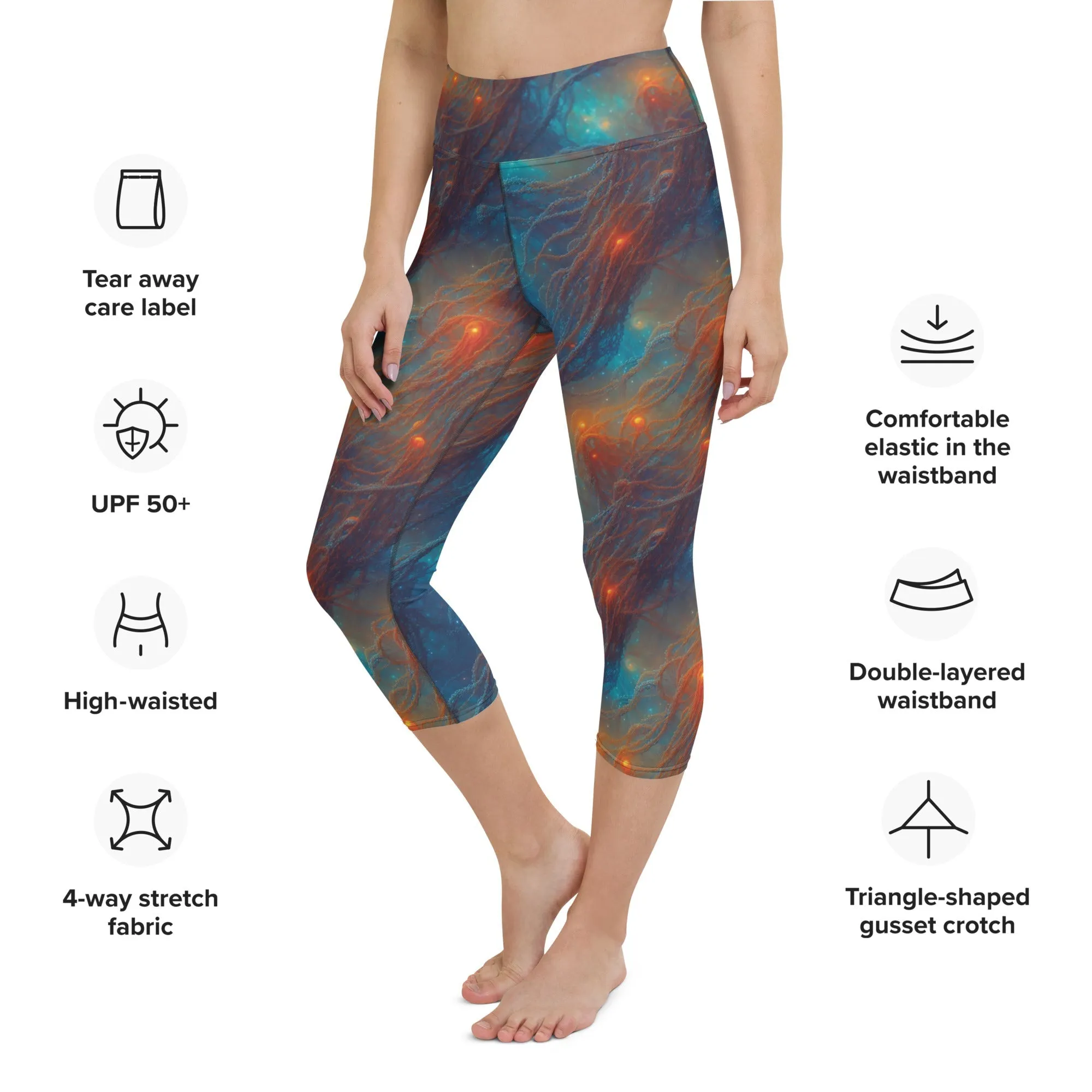 Yoga Capri Leggings Nebular Nexus