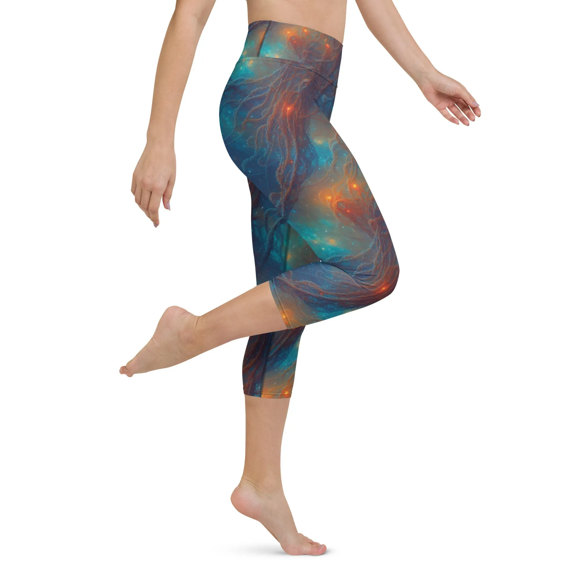 Yoga Capri Leggings Nebular Nexus