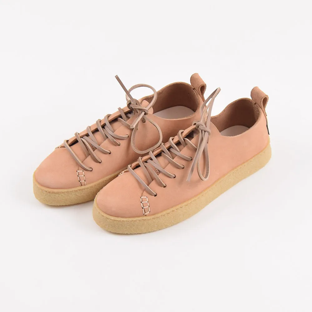 Yogi Ladies Nude Pink Nubuck Leather Rufus Shoes