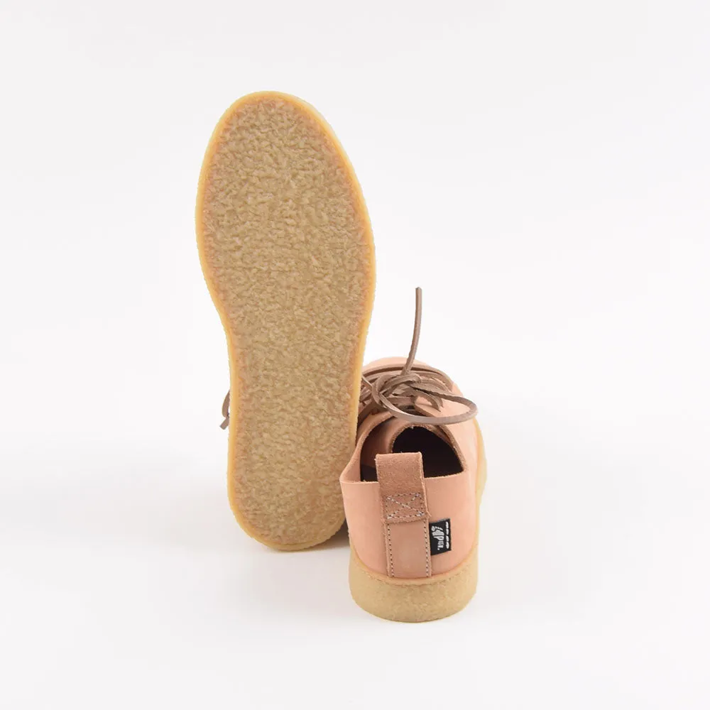 Yogi Ladies Nude Pink Nubuck Leather Rufus Shoes