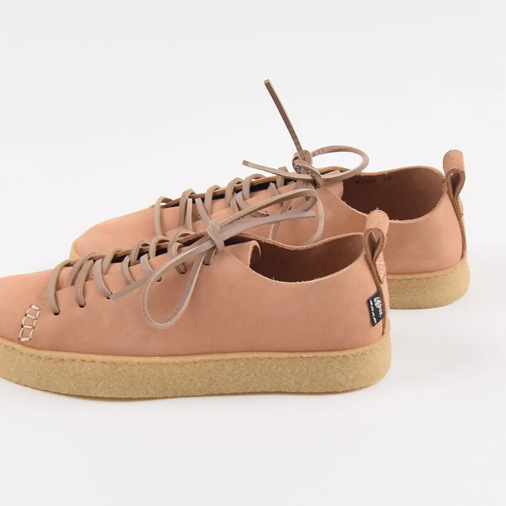 Yogi Ladies Nude Pink Nubuck Leather Rufus Shoes