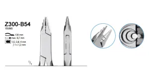 Young Pliers for Technic, Flat Round (Z300-B54)