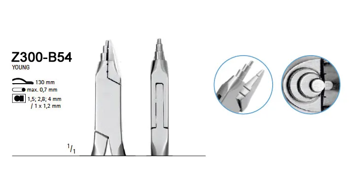 Young Pliers for Technic, Flat Round (Z300-B54)