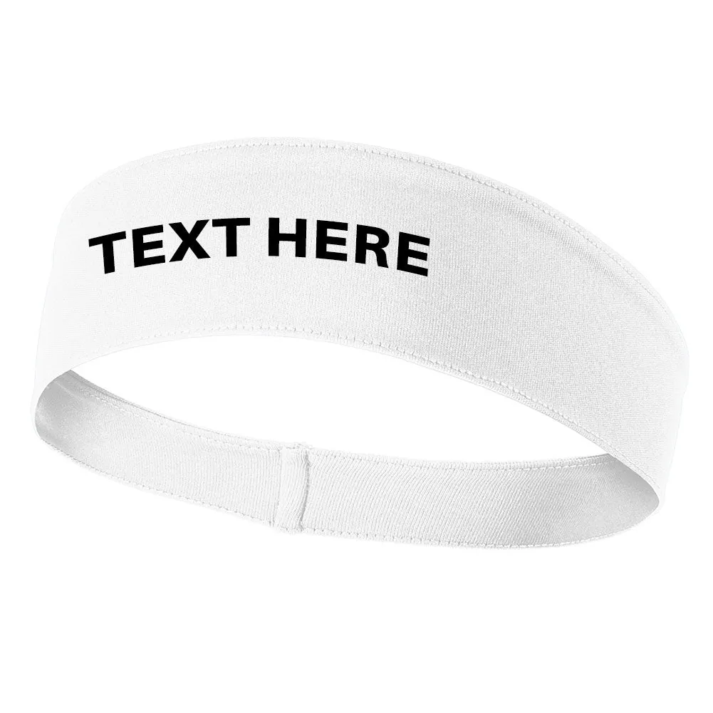 Your Own Text Moisture Wicking Headbands for Men and Women - Personalization