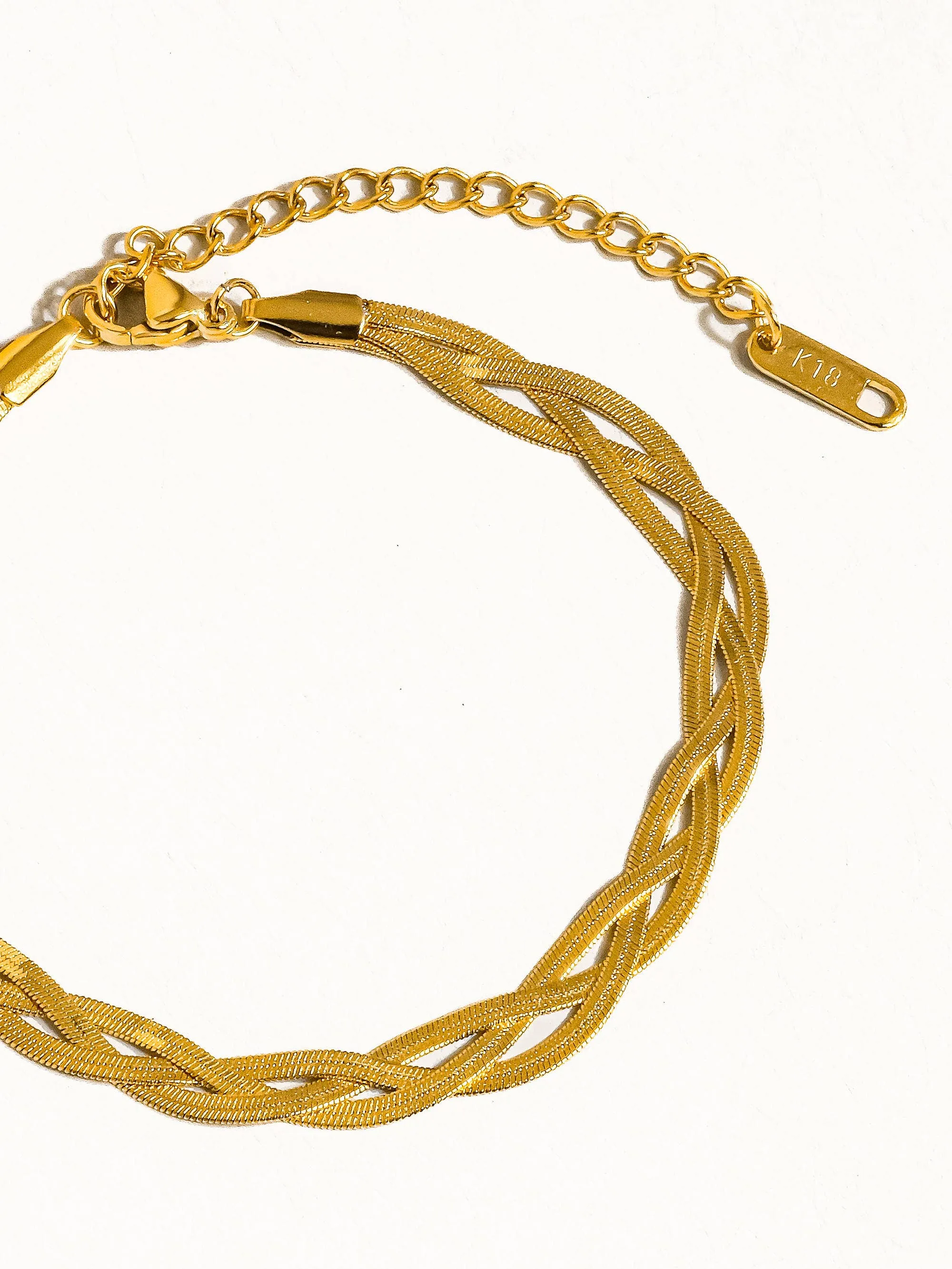 Yvet Braided Snake Chain Bracelet  | Waterproof Jewelry