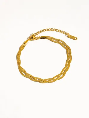 Yvet Braided Snake Chain Bracelet  | Waterproof Jewelry